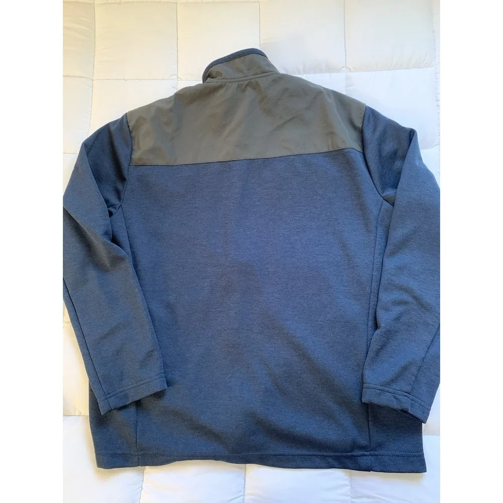 ORVIS Men's Bonded Mesh Fleece Full Zip Jacket ~ Blue ~‎ Size Large